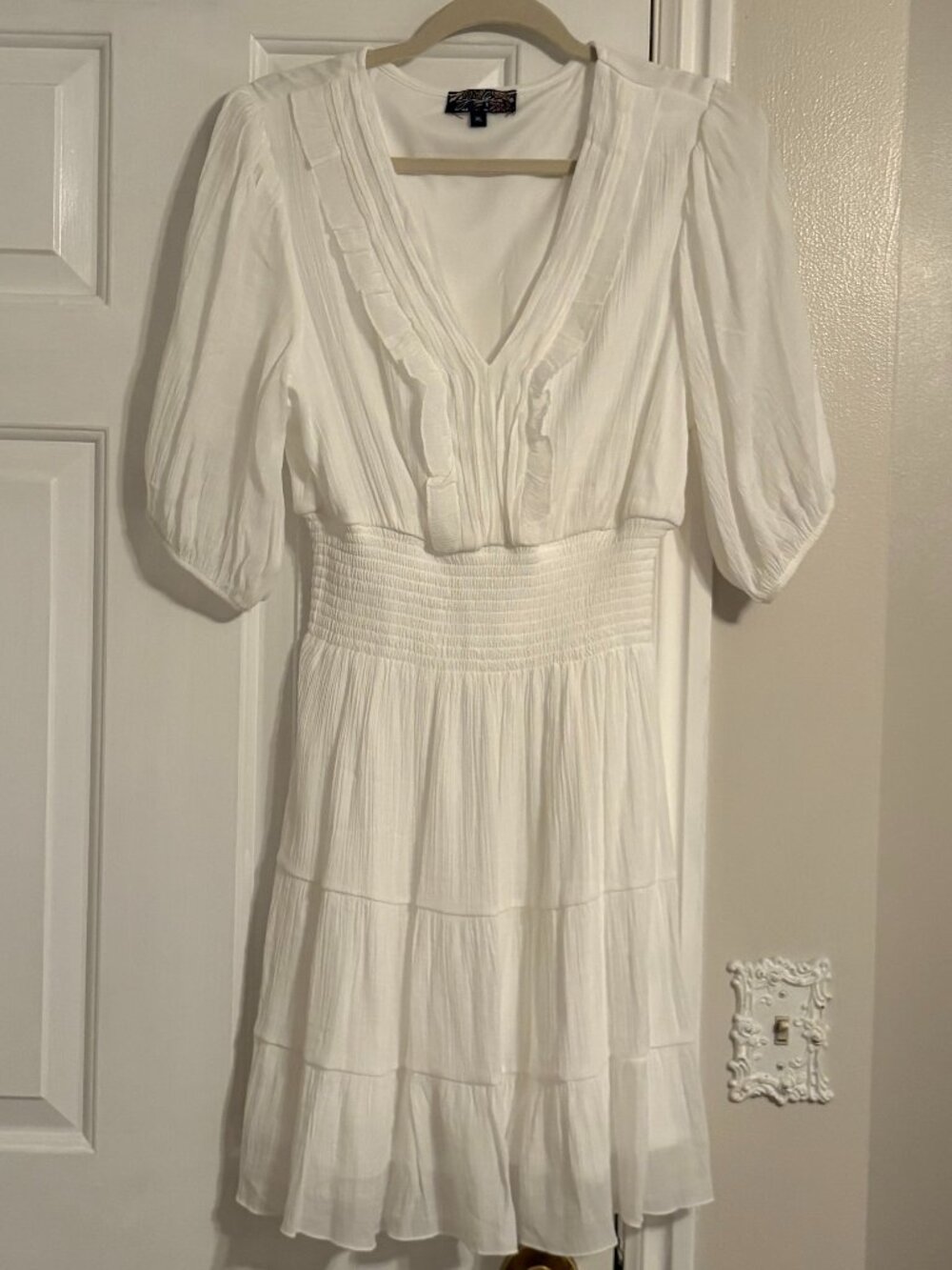 J. Gee White Feminine Dress Size XL